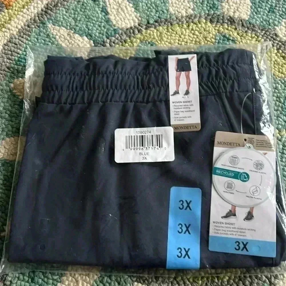 Mondetta Woman’s Blue Woven Shorts NWT D